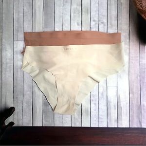 Lot of 2 Danskin Copper and Creme Color briefs underware S
